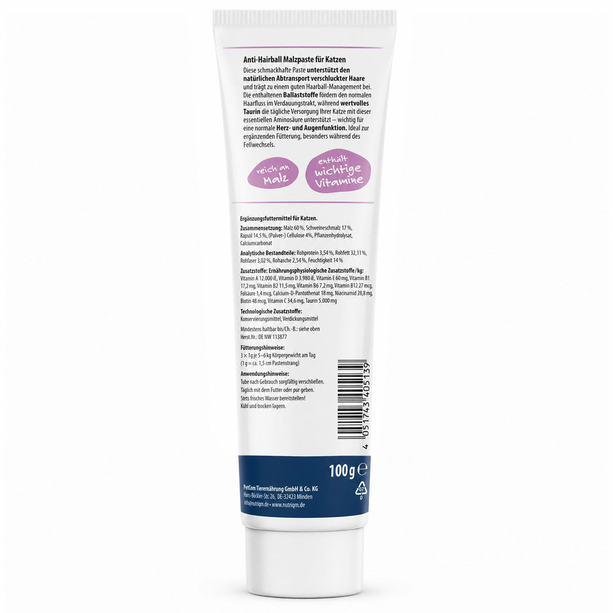 Vet+ Anti-Hairball Malzpaste